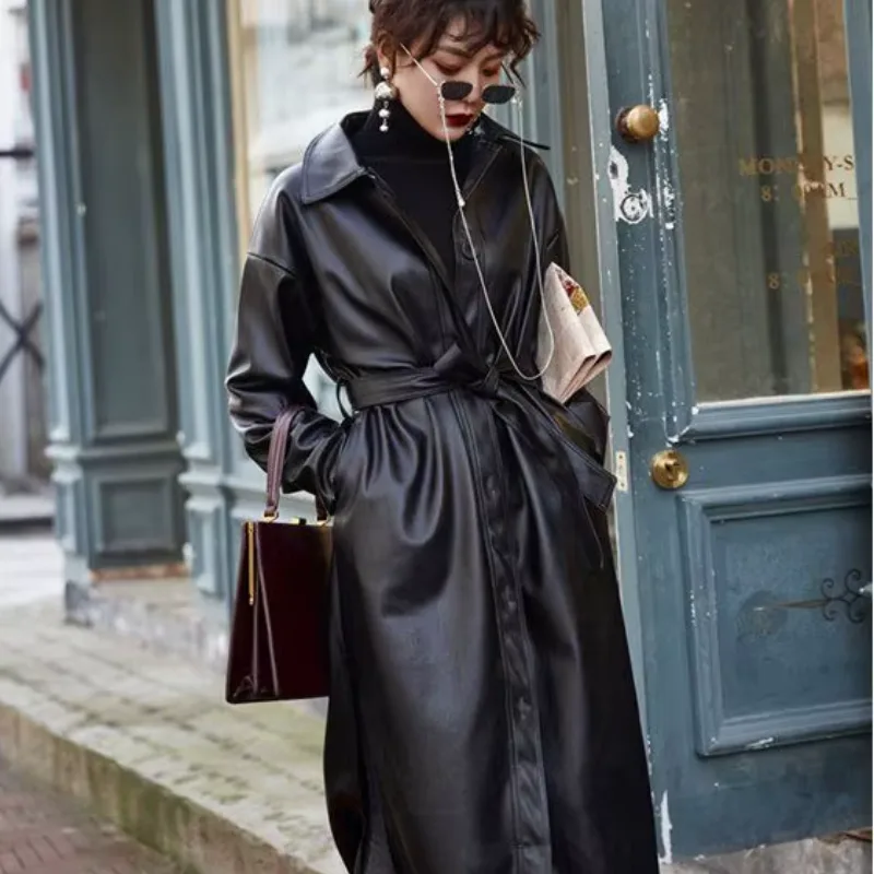 Aanzicht 6 — Mantel – trench jas Oversize van PU