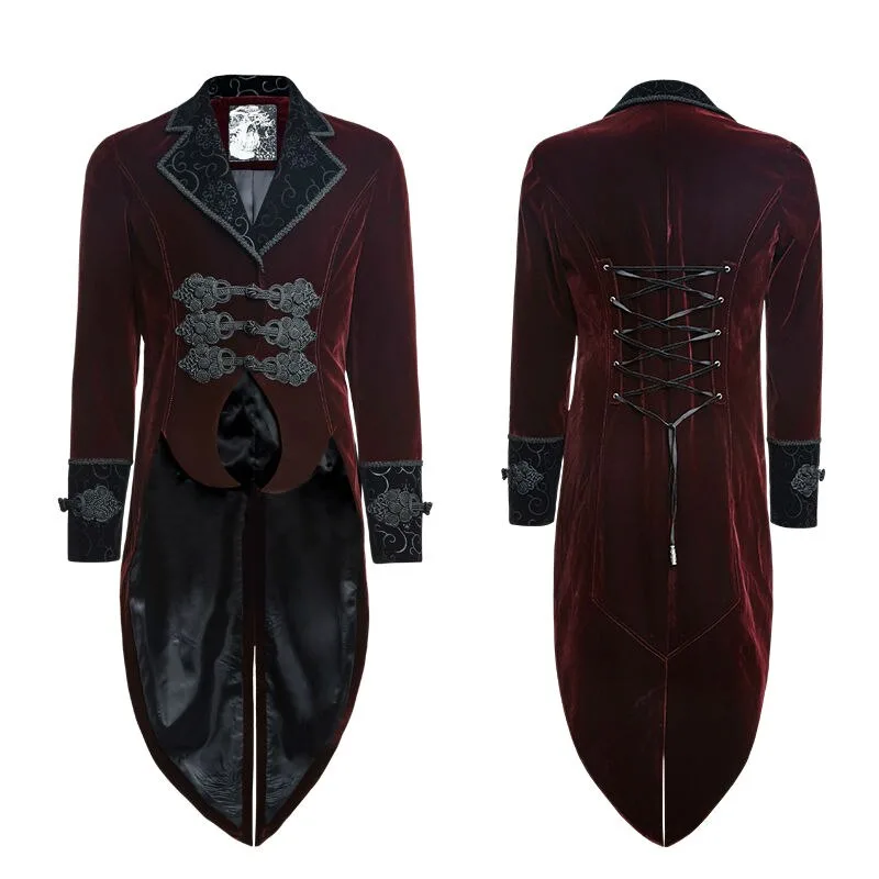 Aanzicht 2 — Steampunk jas voor heren – gothic Victoriaans