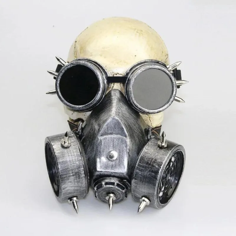 Aanzicht 6 — Steampunk gasmasker als kostuumaccessoire