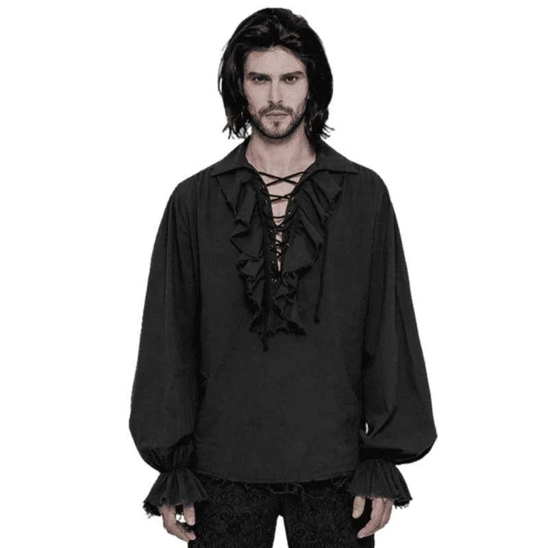 Steampunk overhemd – piratenstijl wijd