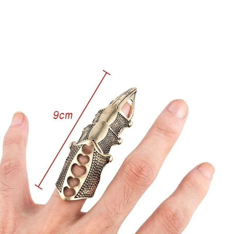 Aanzicht 6 — Steampunk ring – harnasmotief