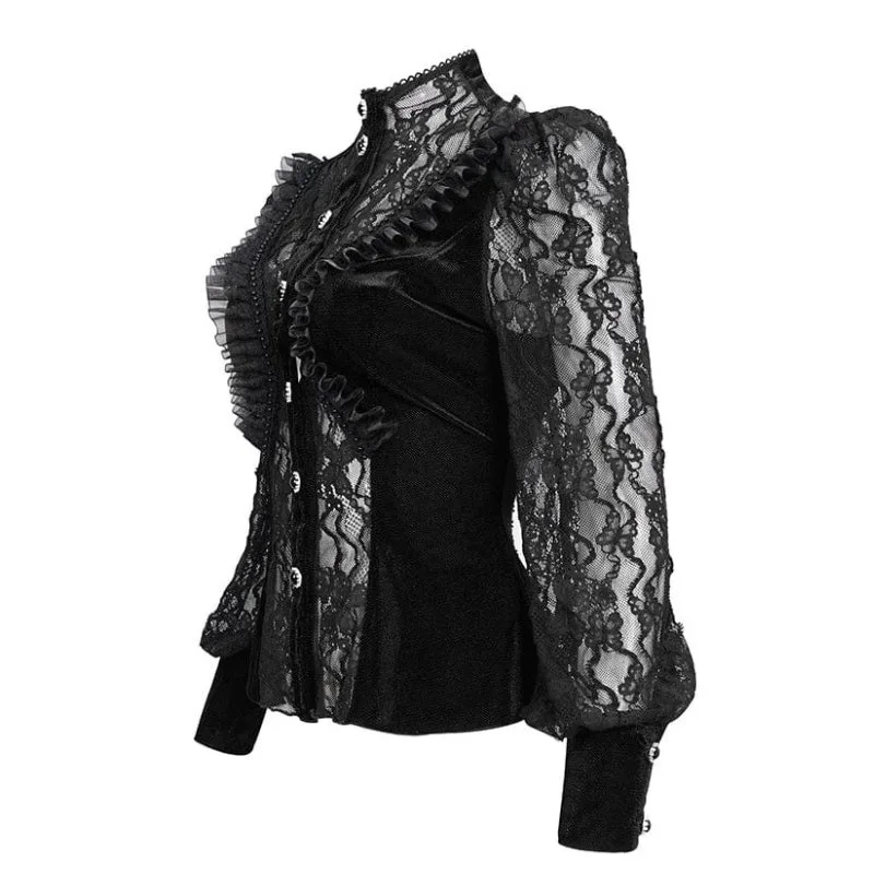 Aanzicht 3 — Blouse voor dames – gothic – model 2