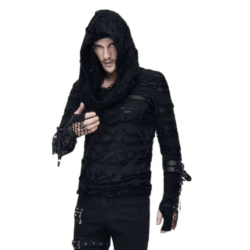 Trui voor heren – gothic met capuchon