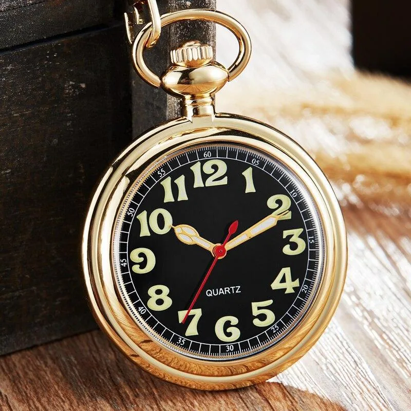 Aanzicht 5 — Steampunk zakhorloge – met Arabische cijfers