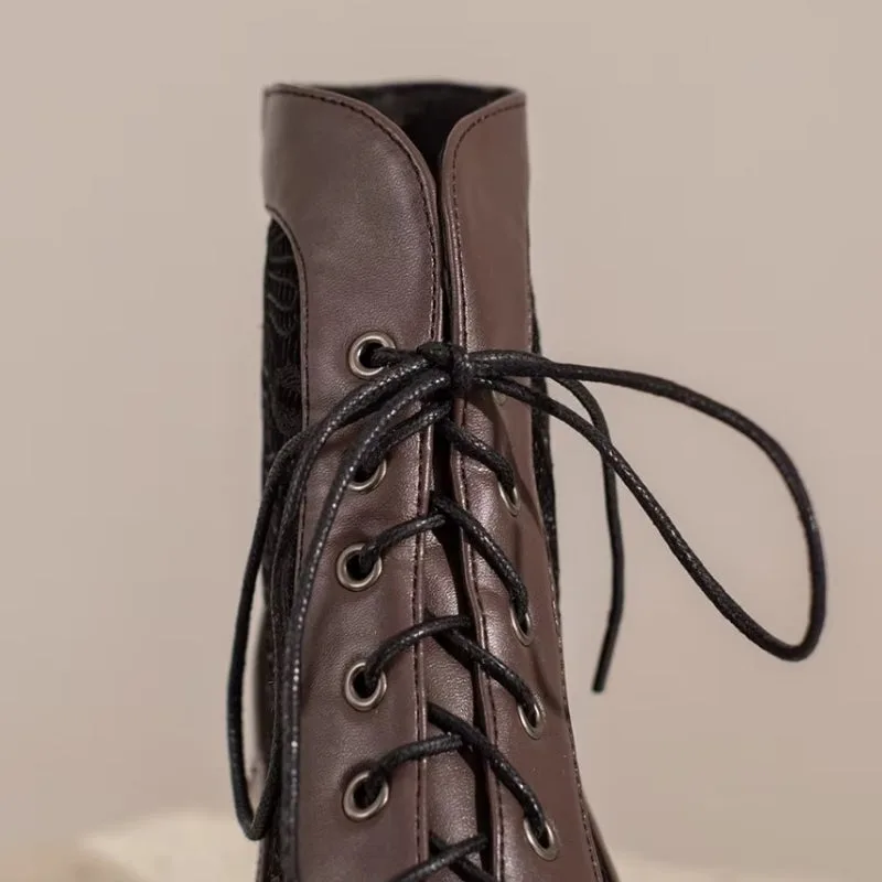 Aanzicht 8 — Steampunk enkellaarzen – Edwardiaans