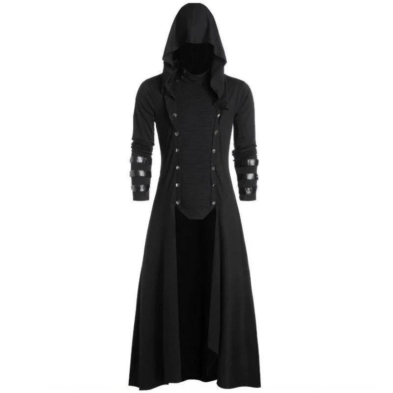 Aanzicht 3 — Steampunk jas voor heren – lang