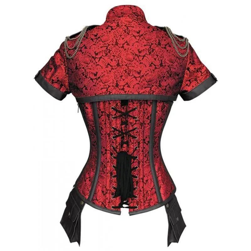 Aanzicht 6 — Steampunk korset voor dames – gothic