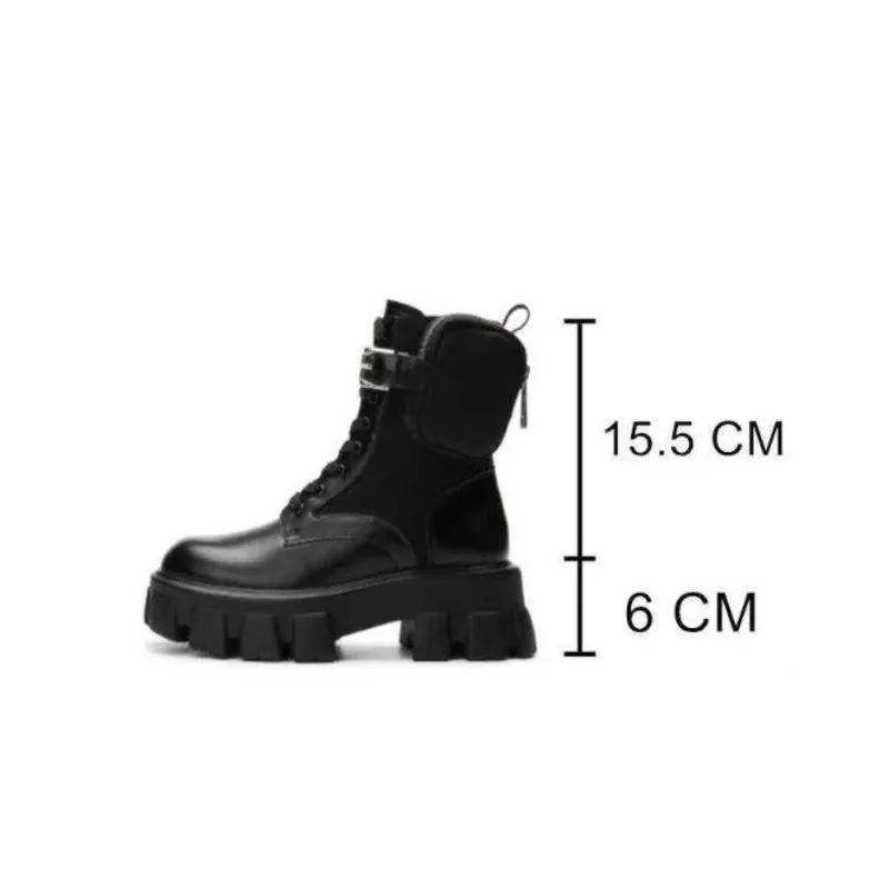 Aanzicht 3 — Enkellaarzen voor dames – punk