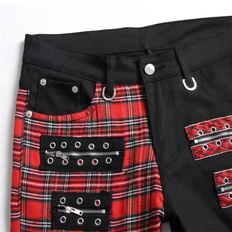 Aanzicht 3 — Broek – Schots ruitpatroon gothic