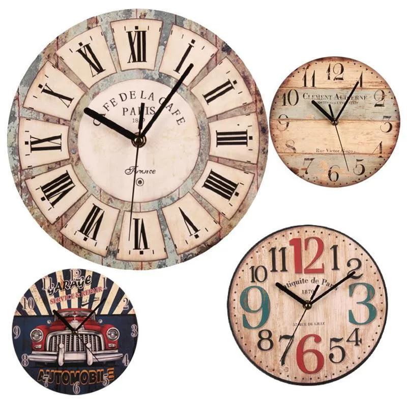 Wandklok – vintage van hout