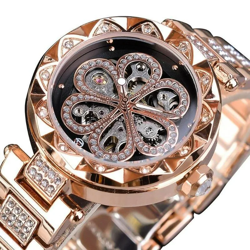 Aanzicht 5 — Skeleton horloge voor dames – elegante stijl