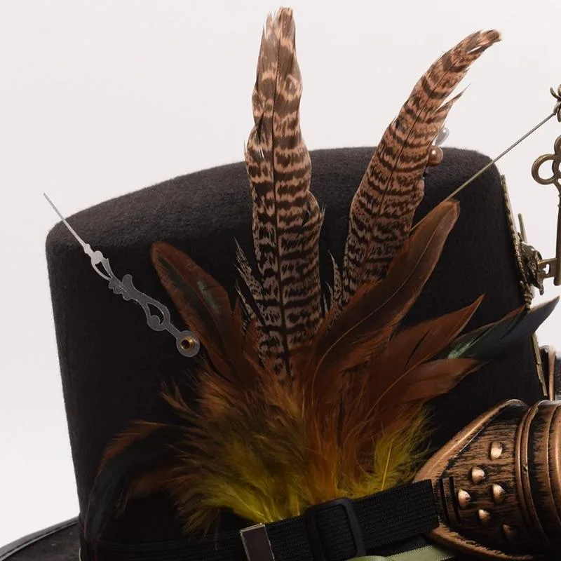 Aanzicht 5 — Steampunk hoed – avonturier