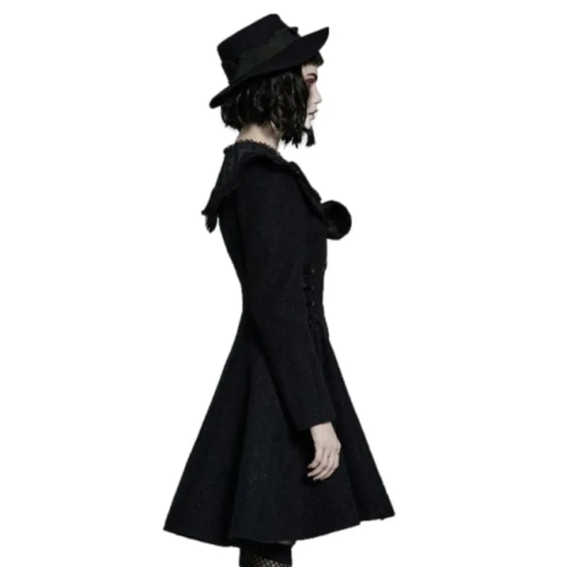 Aanzicht 3 — Steampunk mantel voor dames – Victoriaanse stijl