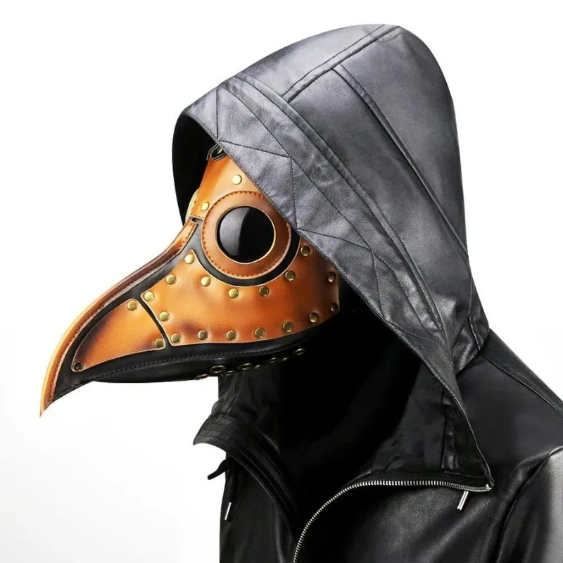 Aanzicht 4 — Pestdoktermasker in raven Look