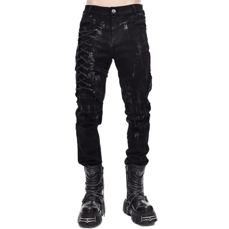 Steampunk jeans voor heren – gothic