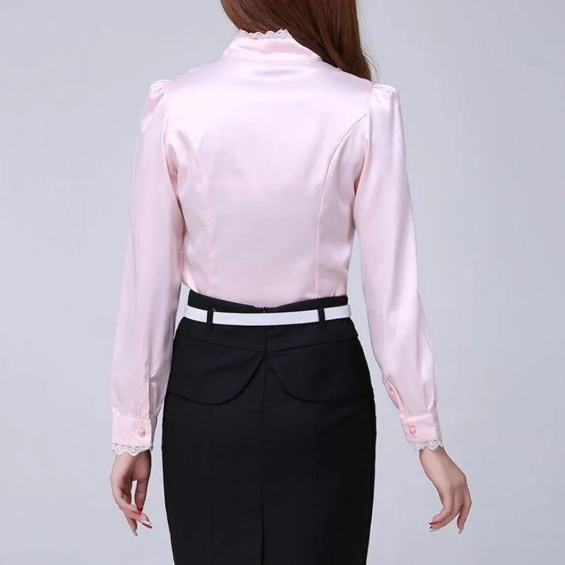 Aanzicht 6 — Blouse voor dames – jabotkraag