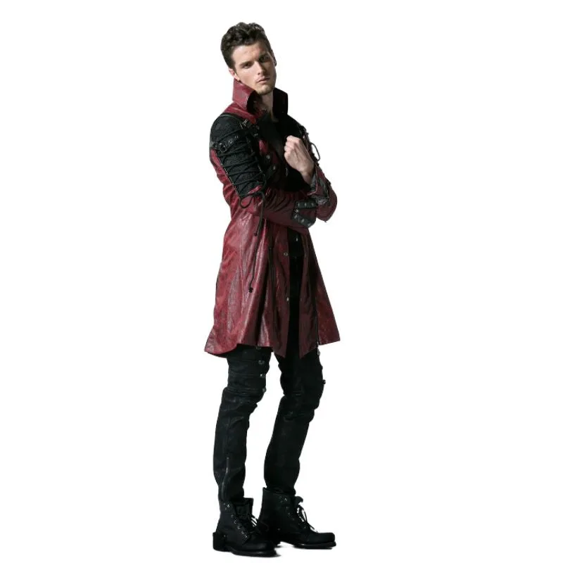 Aanzicht 9 — Steampunk mantel – gothic lang