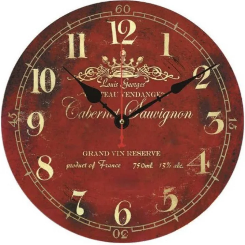 Steampunk horloge – vintage rood