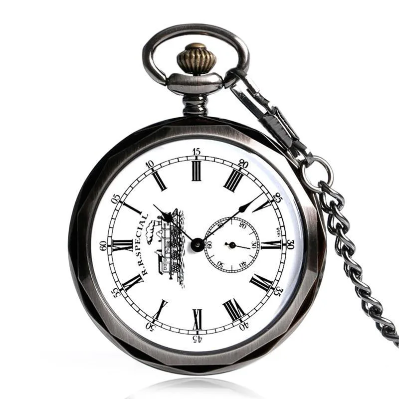 Steampunk zakhorloge – met springdeksel – model 2