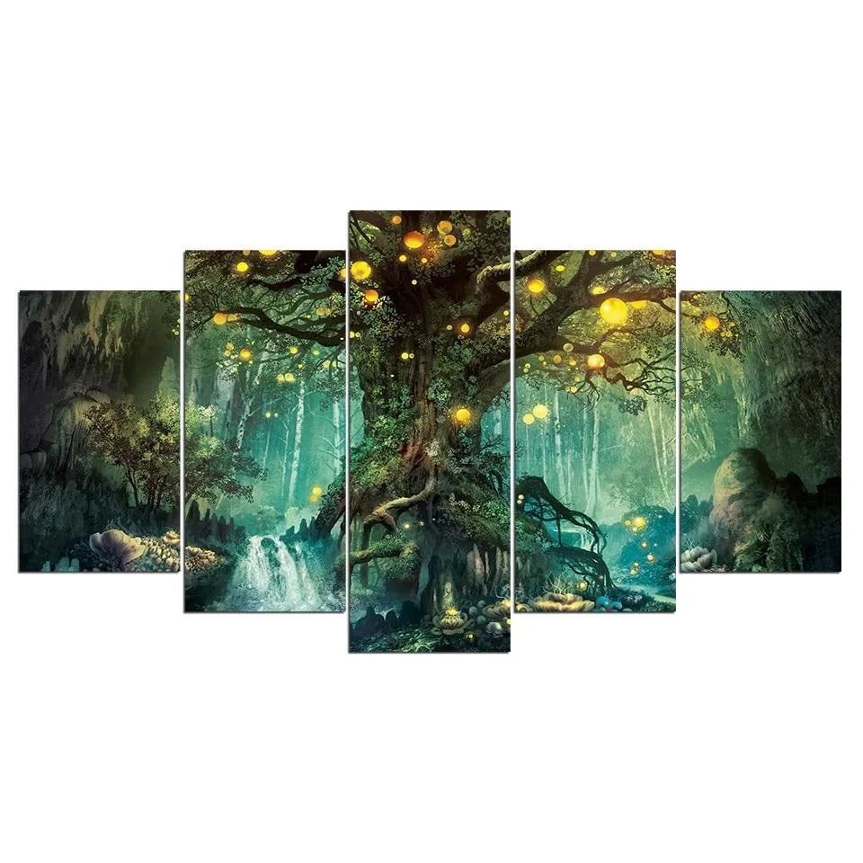 Aanzicht 3 — Wanddecoratie – XXL levensboom