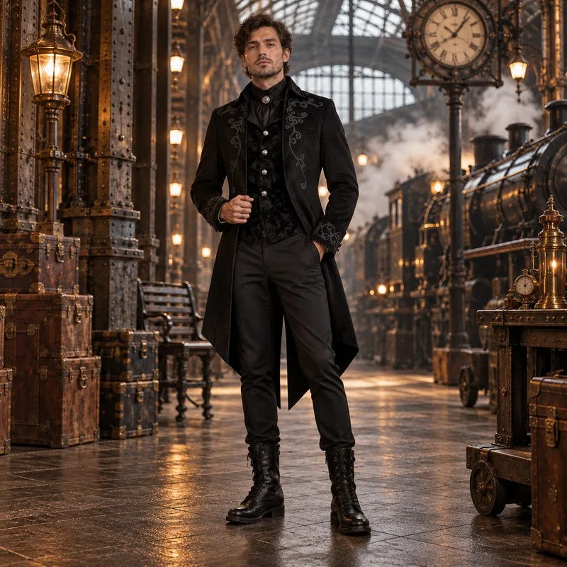 Aanzicht 14 — Steampunk jas – gothic gekledene jas