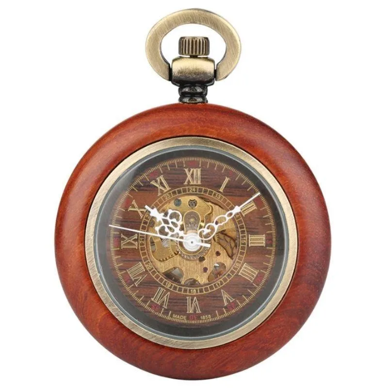 Steampunk zakhorloge – van hout