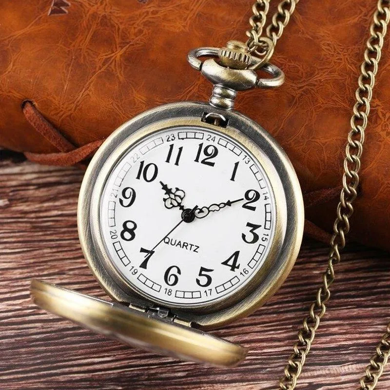 Aanzicht 3 — Steampunk zakhorloge – bloemen