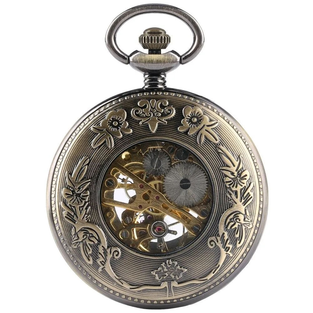 Aanzicht 3 — Steampunk zakhorloge – vintage