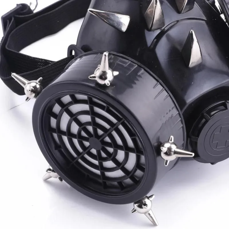 Aanzicht 4 — Gasmasker als kostuumaccessoire – gothic