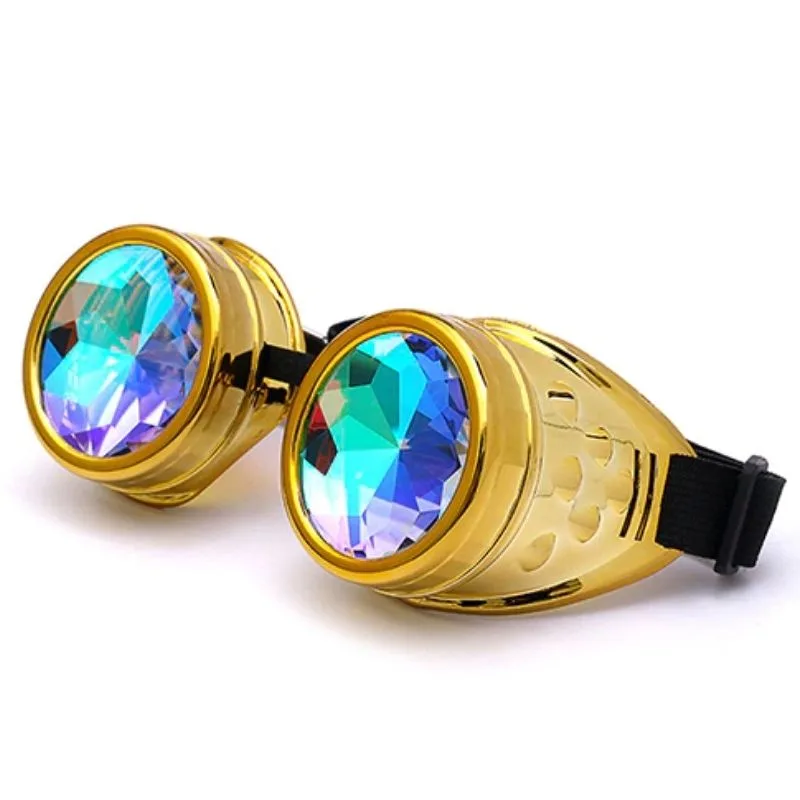 Aanzicht 2 — Steampunk bril – kaleidoscoop