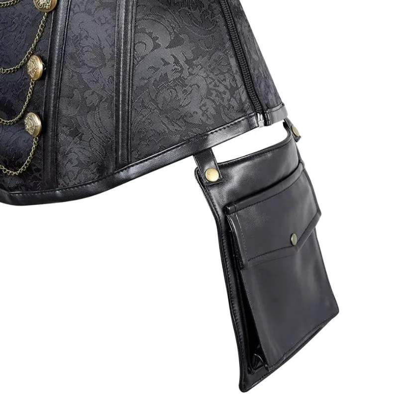 Aanzicht 3 — Steampunk korset voor dames – gothic
