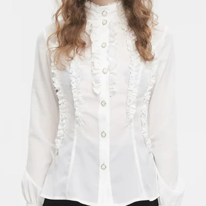 Aanzicht 8 — Blouse voor dames – Victoriaans