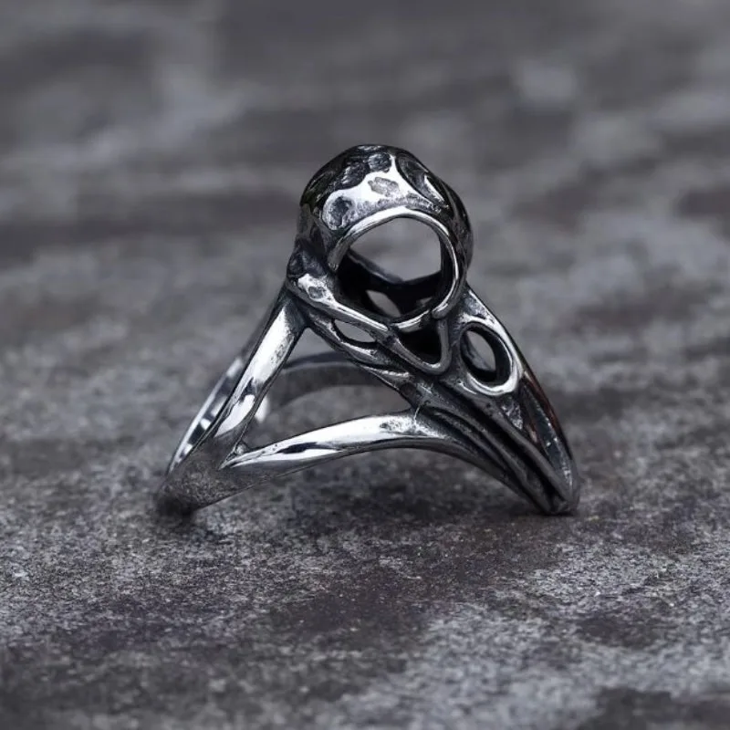 Aanzicht 4 — Ring – ravenschedel