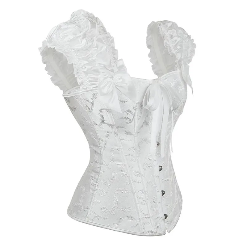 Aanzicht 4 — Bustier – wit Victoriaans