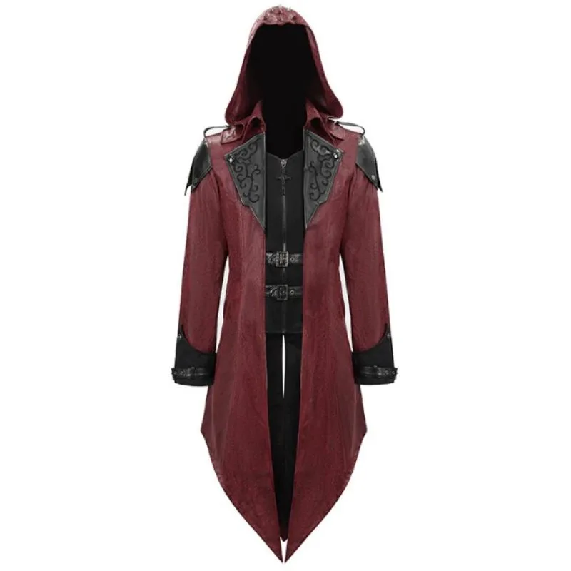 Aanzicht 5 — Mantel voor heren – gothic rood