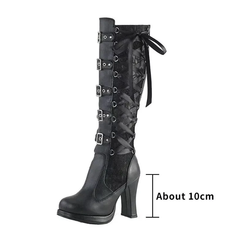 Aanzicht 2 — Steampunk laars – gothic