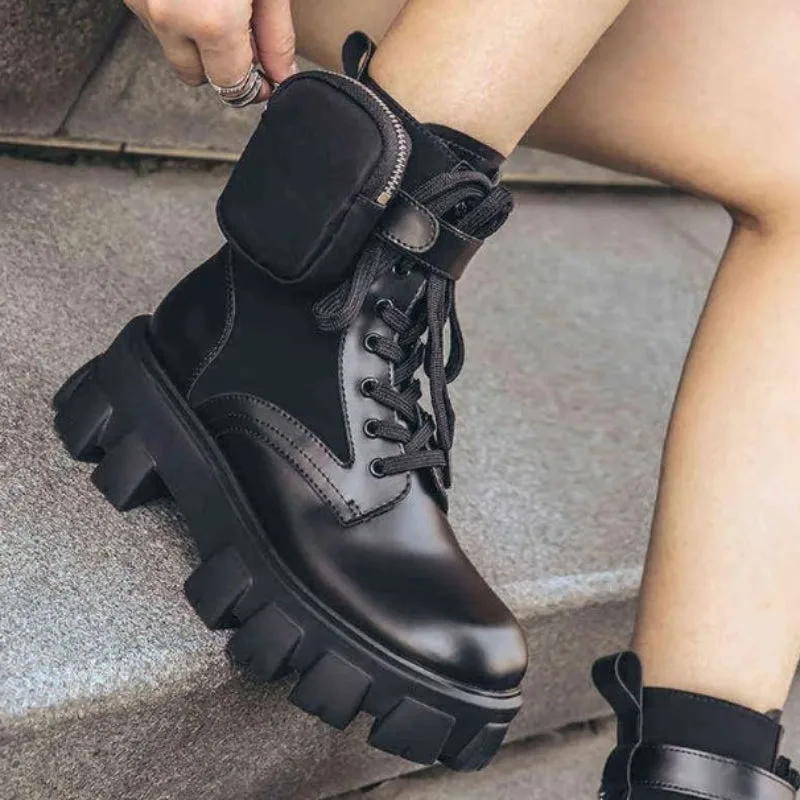 Aanzicht 6 — Enkellaarzen voor dames – punk