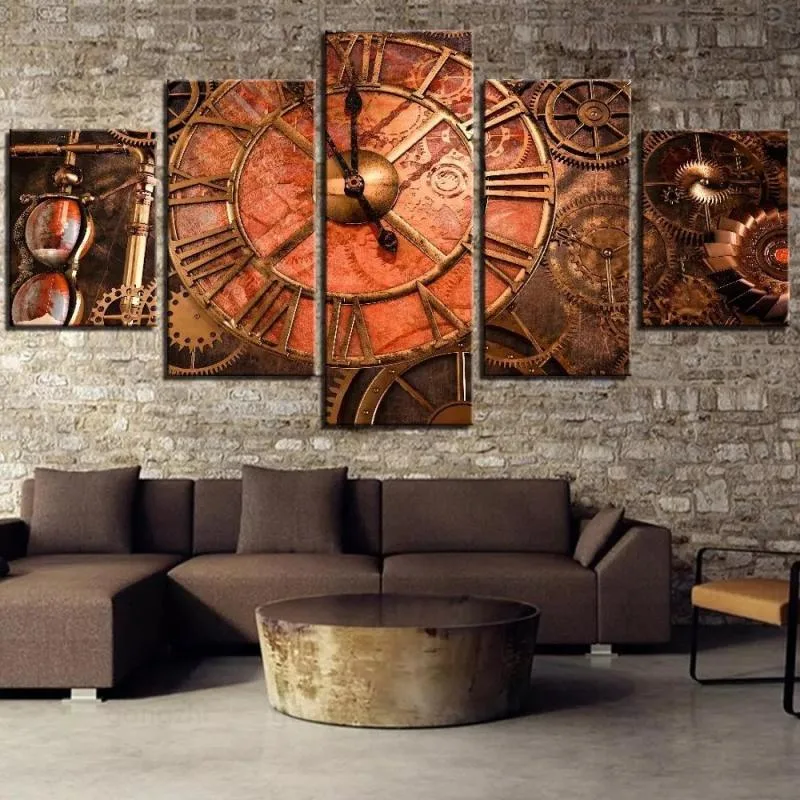 Steampunk wanddecoratie – met horloge