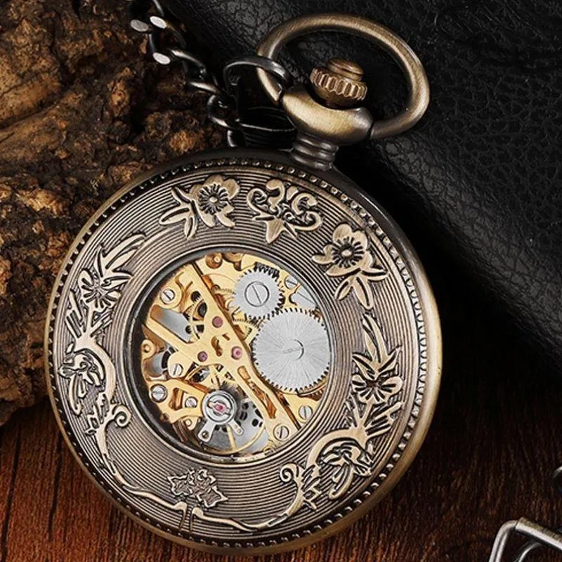 Aanzicht 3 — Steampunk zakhorloge – zonder batterij