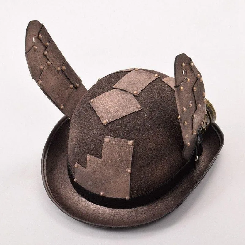 Aanzicht 7 — Steampunk hoed met hazenoren