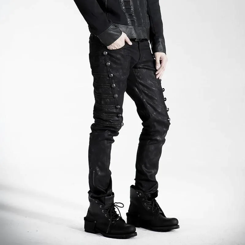 Aanzicht 4 — Broek – militaire stijl punk