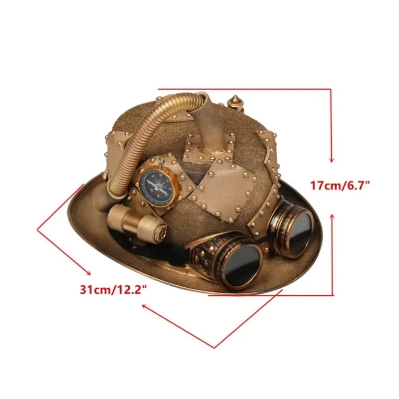 Aanzicht 3 — Steampunk hoed – origineel model