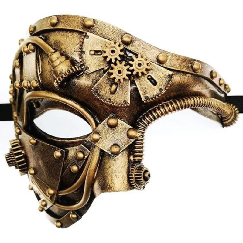 Steampunk halfmasker