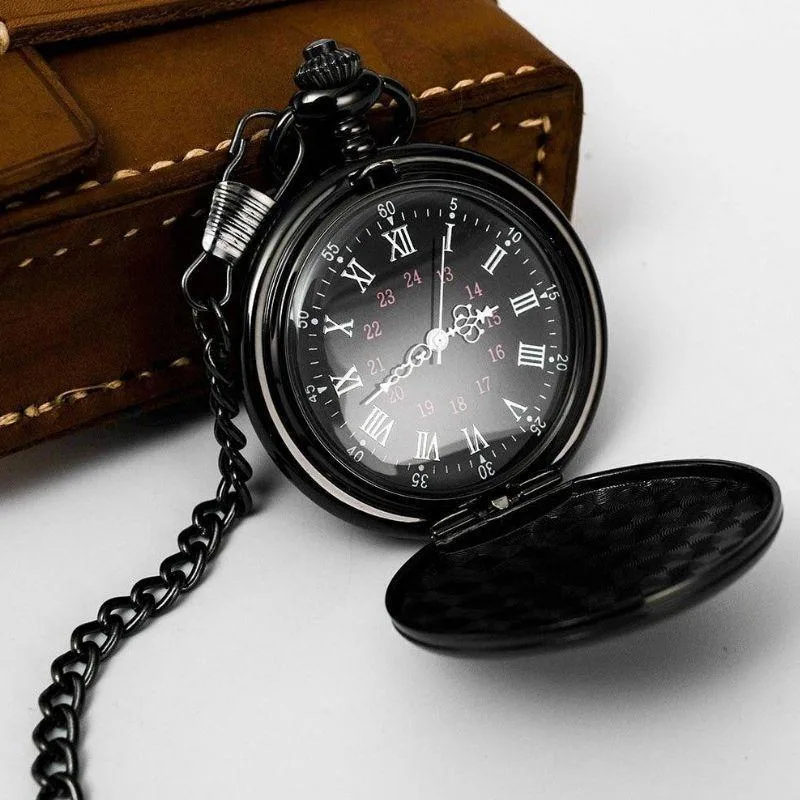 Zakhorloge voor heren – zwart