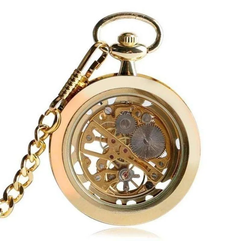 Aanzicht 2 — Steampunk zakhorloge – mechanisch – model 2