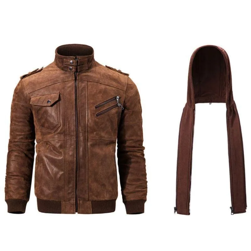 Aanzicht 6 — Steampunk Blouson – jas van leer
