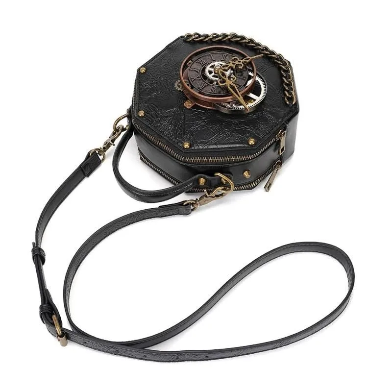 Aanzicht 3 — Steampunk handtas voor dames