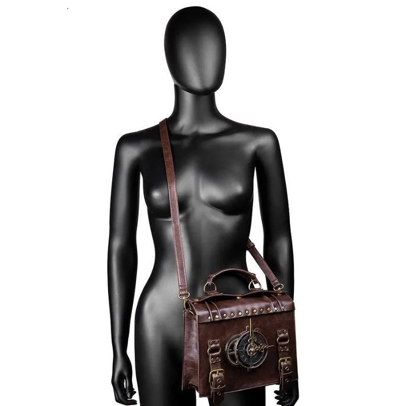 Aanzicht 3 — Steampunk tas – EDISON met portemonnee