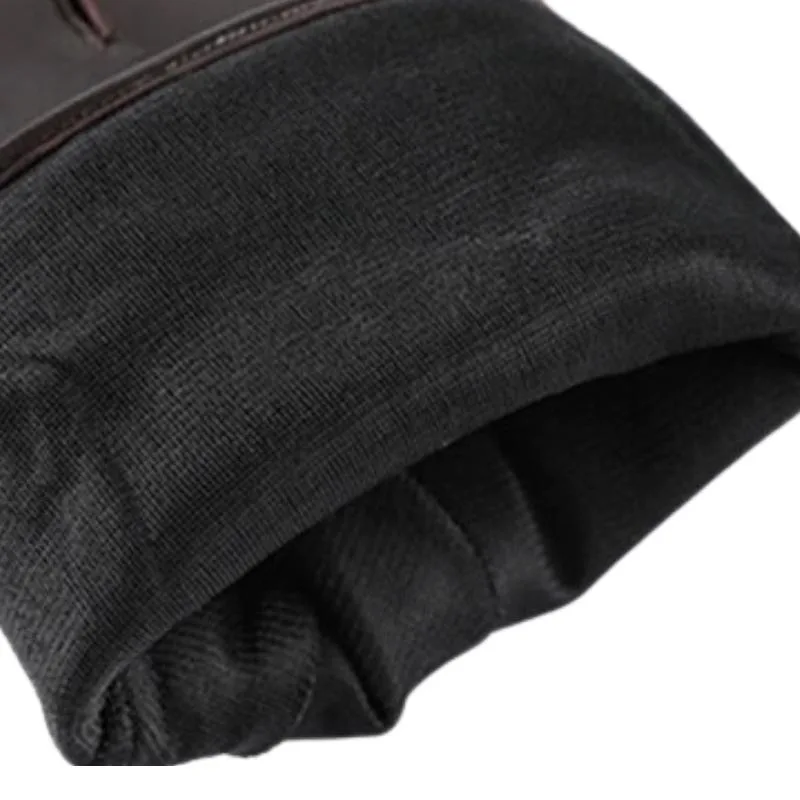 Aanzicht 4 — Handschoen voor heren – van leer bruin