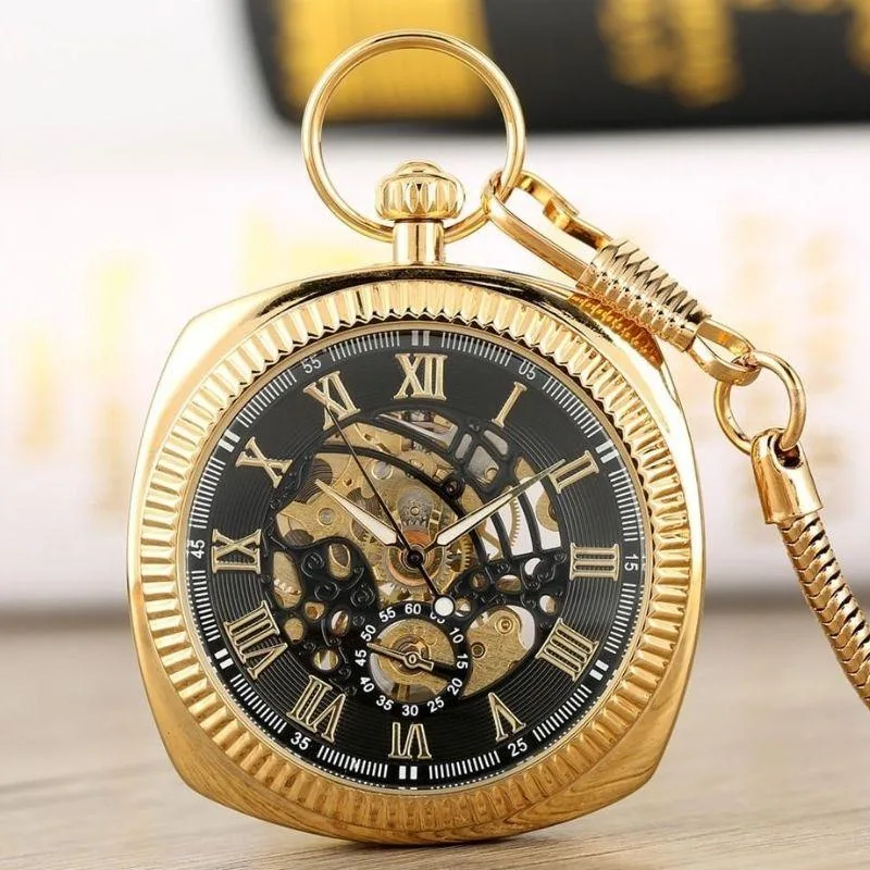 Aanzicht 8 — Zakhorloge – vierkant antieke uitstraling